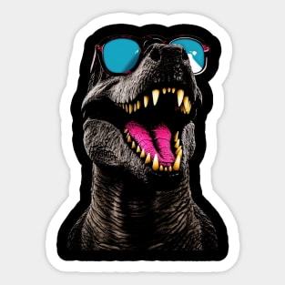 Hipster Rex Sticker